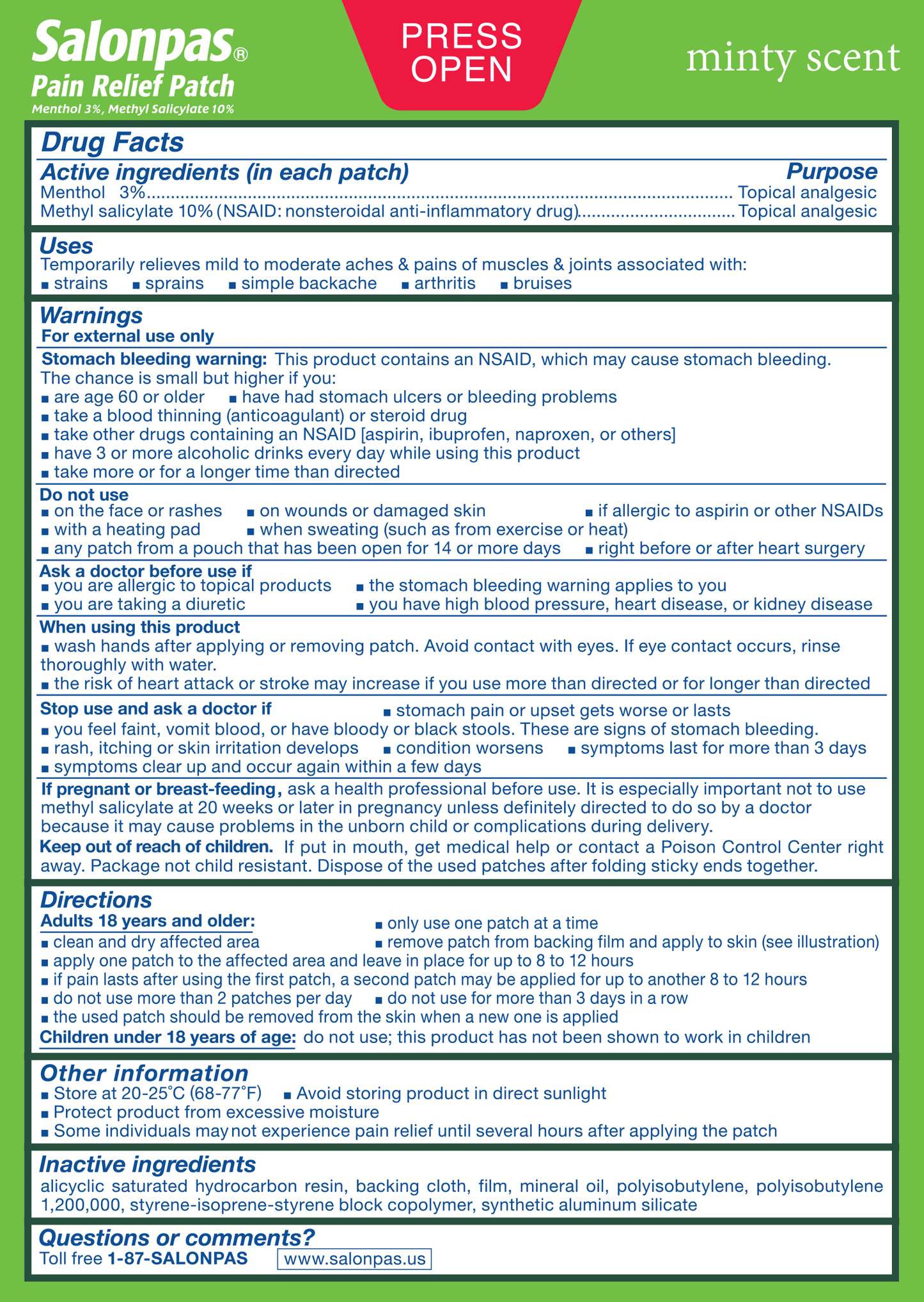 FirstAid-Salonpas® Pain Relief Patch