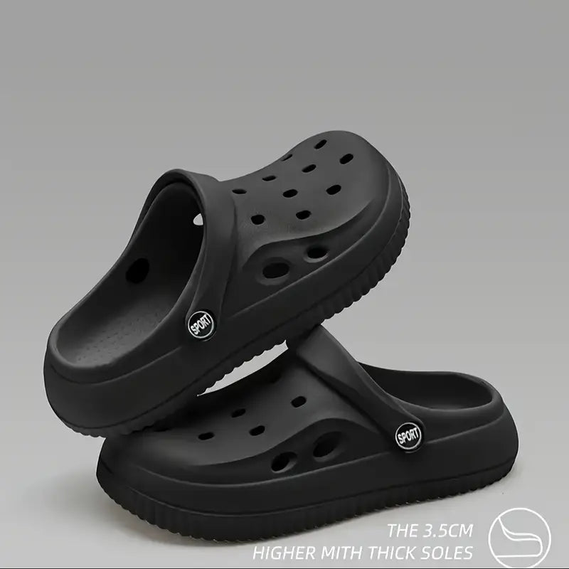 Unisex EVA Clogs with Thick 3.5cm Sole – Breathable, Lightweight Indoor/Outdoor Comfort Shoes