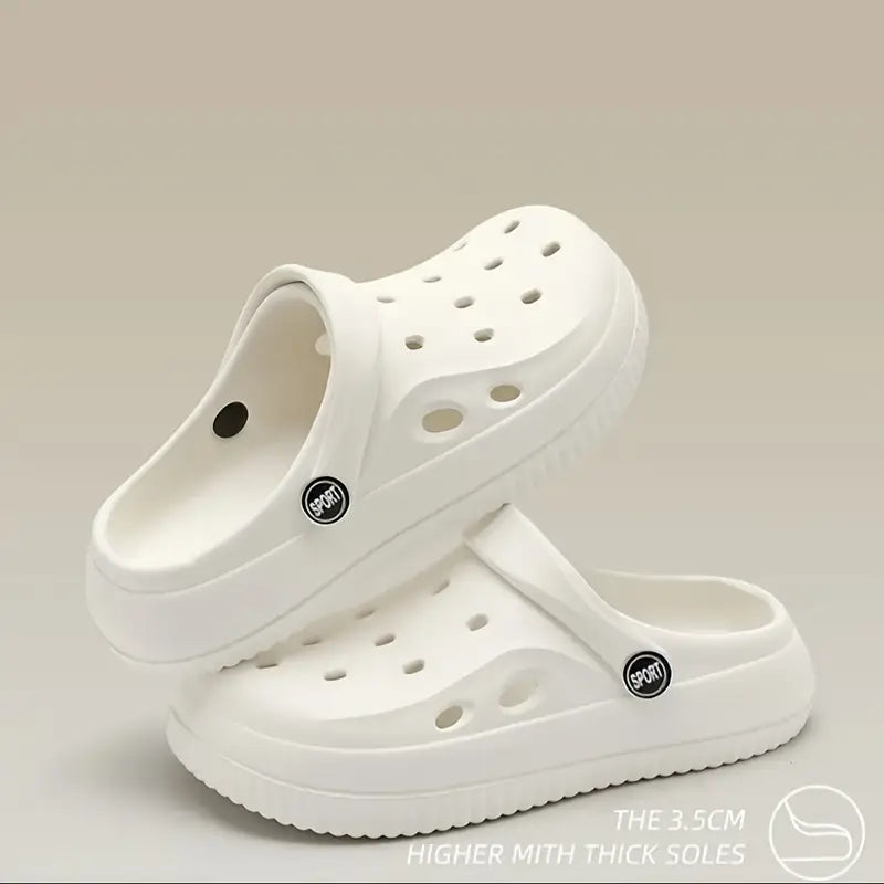 Unisex EVA Clogs with Thick 3.5cm Sole – Breathable, Lightweight Indoor/Outdoor Comfort Shoes