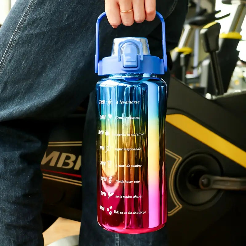 Gradient Motivational Water Bottle Collection – 20oz, 25oz, 64oz | Leak-Proof, BPA-Free, Dual Drinking Lids